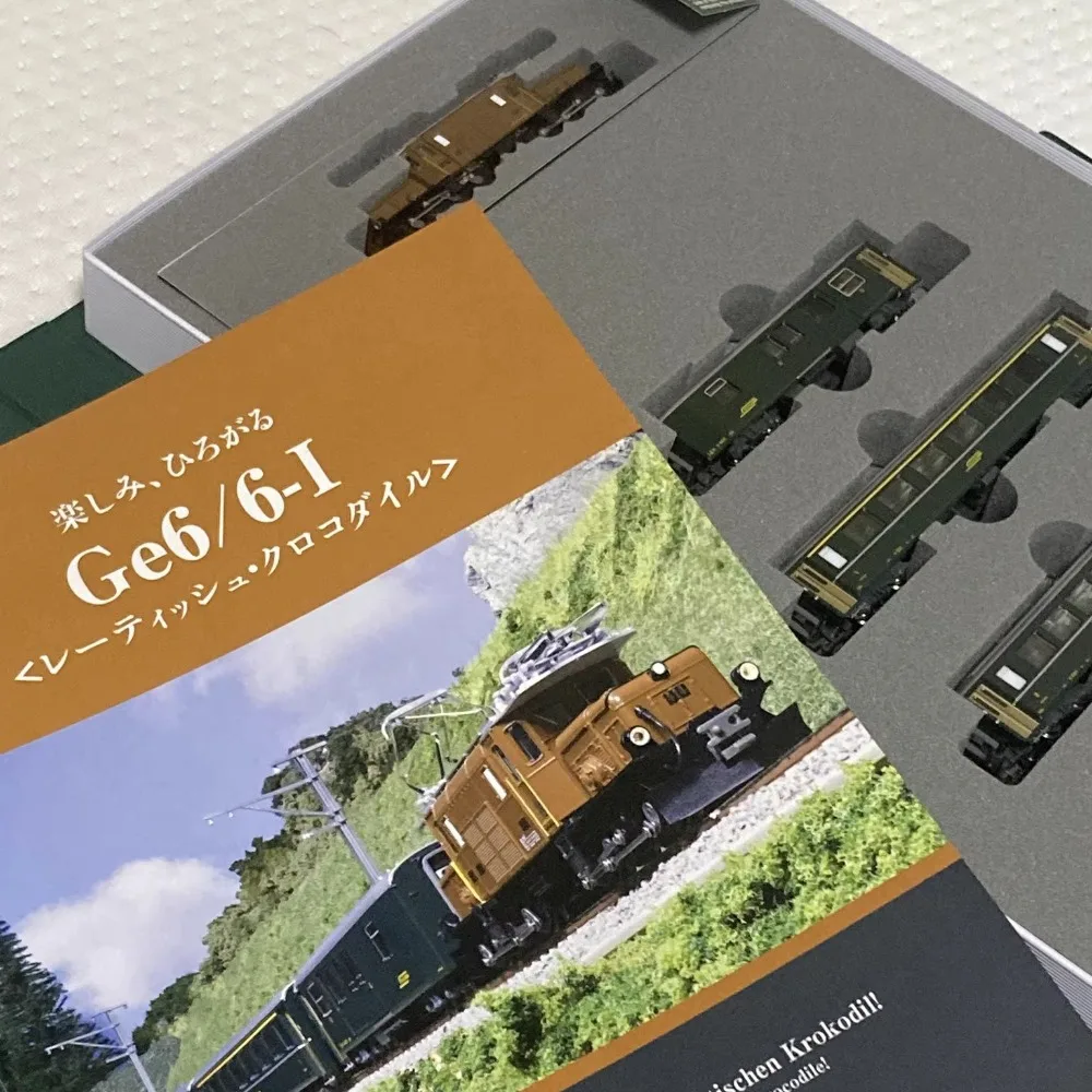 KATO N Scale 1/160 Model Train Ge6/6-I Crocodile Locomotive Alpine Green Livery 3103-1 10-1987 Train Set Boys' Toy Gift