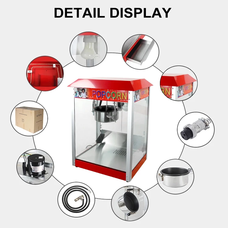 سعر الجملة مصنع التلقائي صناع الذرة البوب الكهربائية / آلة صنع الفشار الصناعية التجارية / آلة صنع الفشار