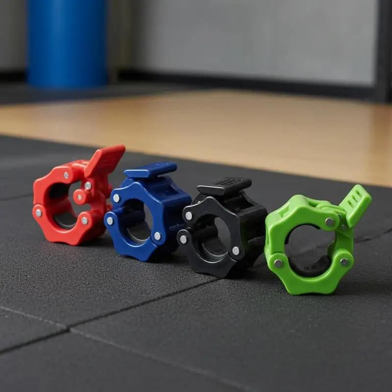 Barbell Locking Clamps 25mm 28mm Quick Release Nut Clip Collar Secure Grip for Weight Barbell Fitness Home Gym Training