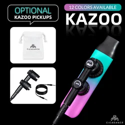 Double Hole Design Kazoo Gradient Color Musical Instrument With Replacement  Membrane Storage Bag Pickup Guitar Accompaniment