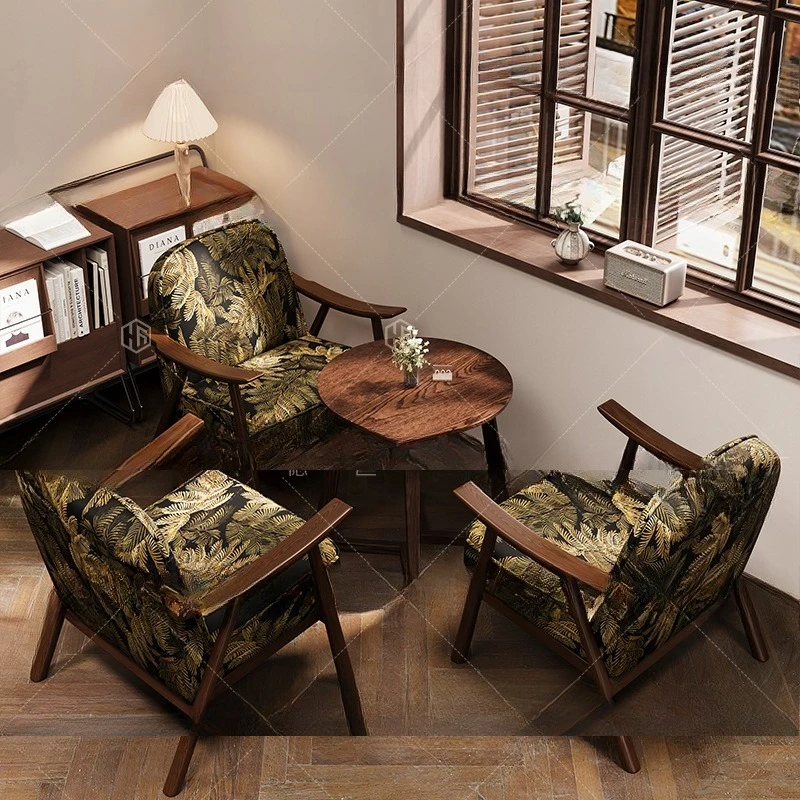 

Винтажные диваны и стулья из массива дерева, обеденные столы и стулья для ресторанов в западном стиле Наньян, столы и стулья для отдыха в китайском стиле.