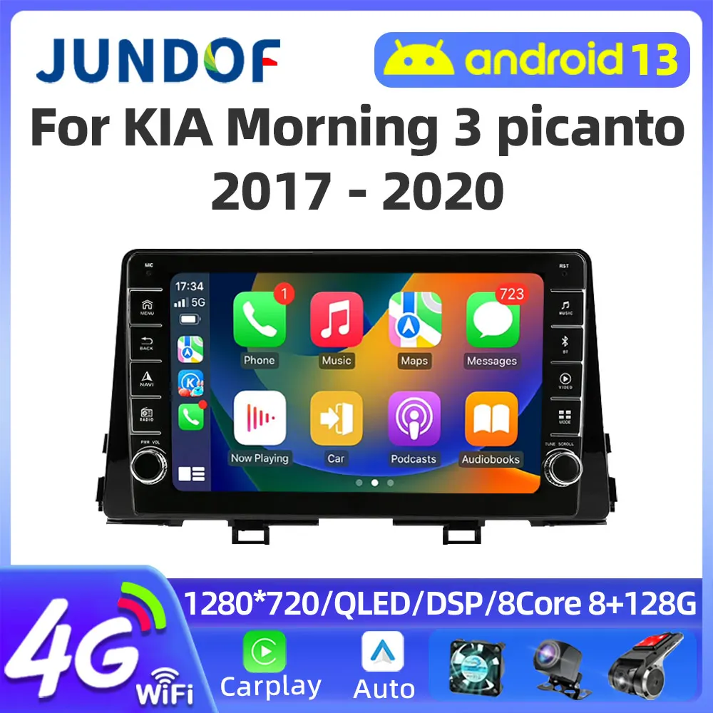 

Car Multimedia Player for KIA Morning 3 Picanto 2016 2017-2022 Android Auto Carplay 1280*720P Screen Stereo Radio GPS DSP WIFI