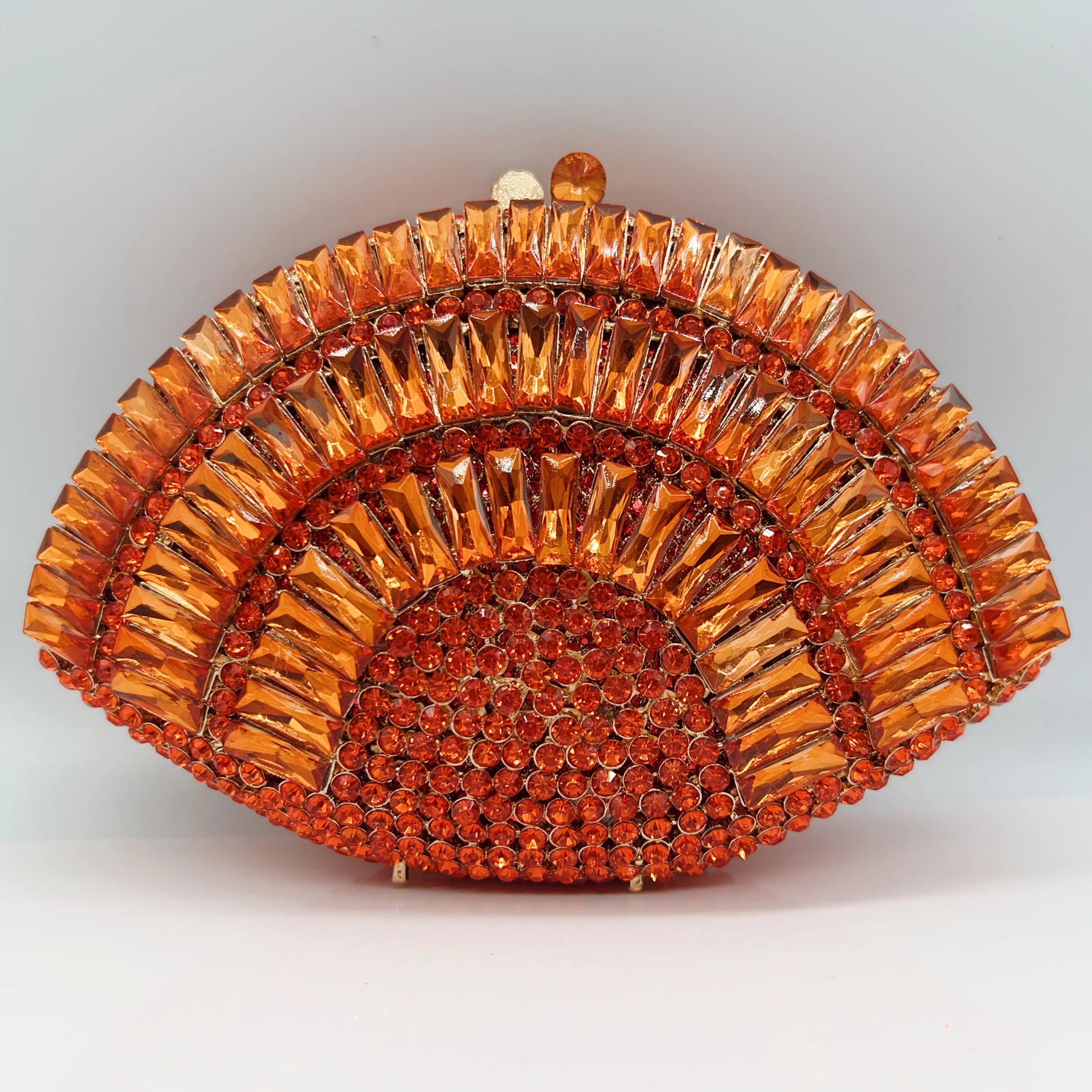 

High Quality Luxury Scalloped Rectangular Stone, Diamond Wedding Party, Tote Bag, Evening Bag, Crystal Clutch