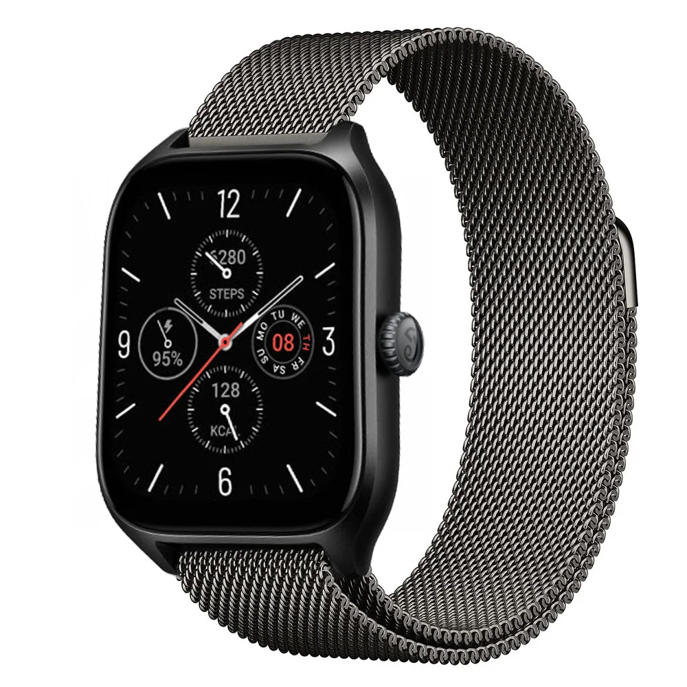 

20mm/22mm Milanese band For Amazfit GTS/2/2e/3/4/GTS2 Mini/GTR 42mm/47mm/GTR2/3/4/Pro stratos Metal Bracelet Amazfit bip strap