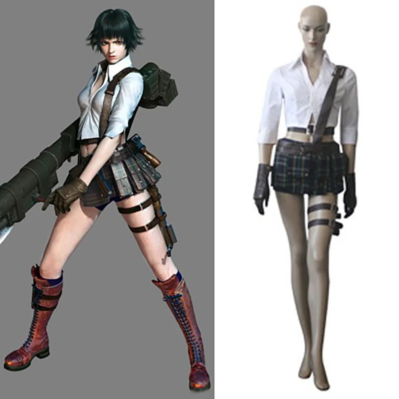 EN STOCK Disfraz de Dama para Niñas, Traje de María, Conjunto de Halloween, Disfraz de Cosplay E001