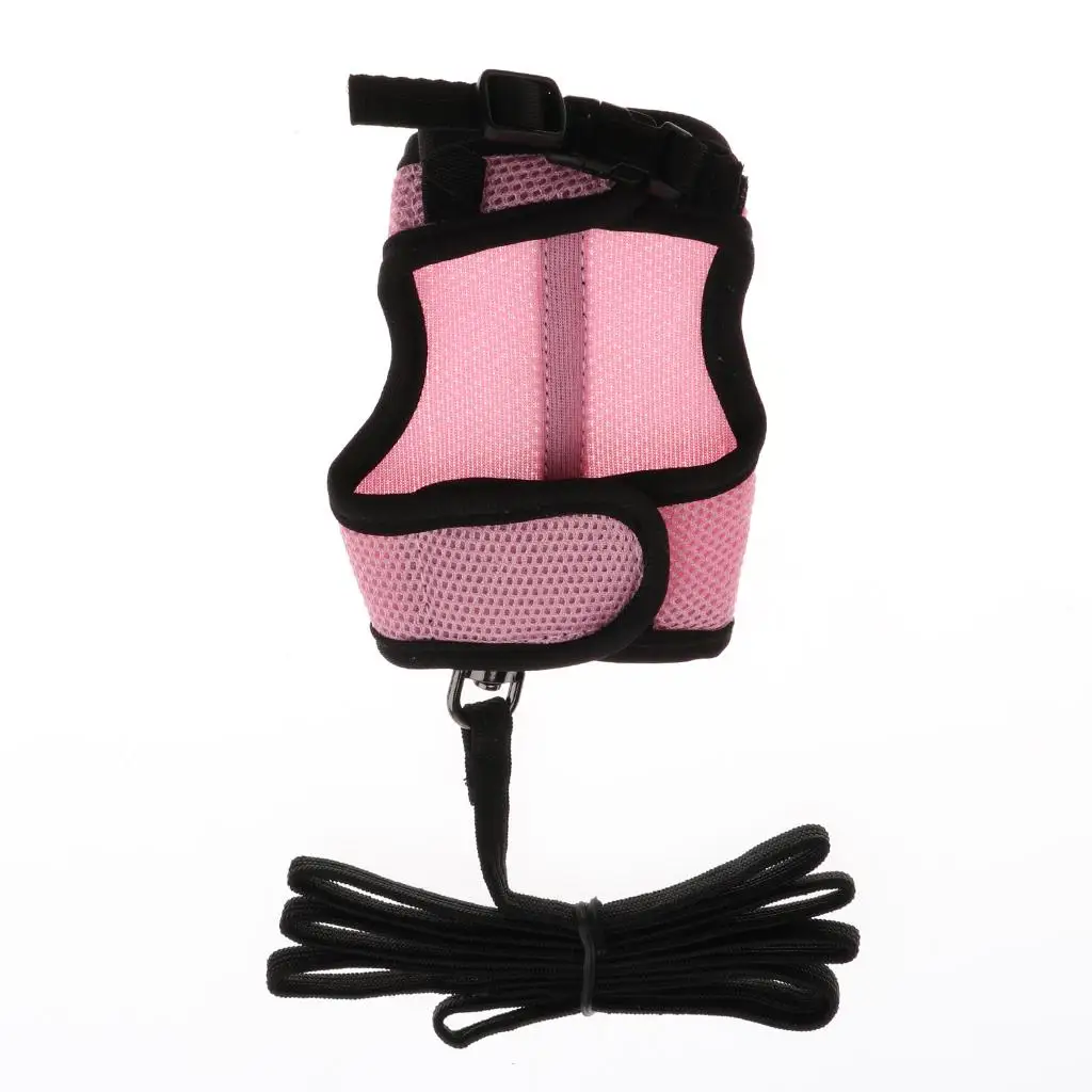 Multifunctional Vest Harness Leash for Hamster Guinea Pig Rabbit Ferret Small Pet Breathable Mesh Rope Walking Accessory - view 2