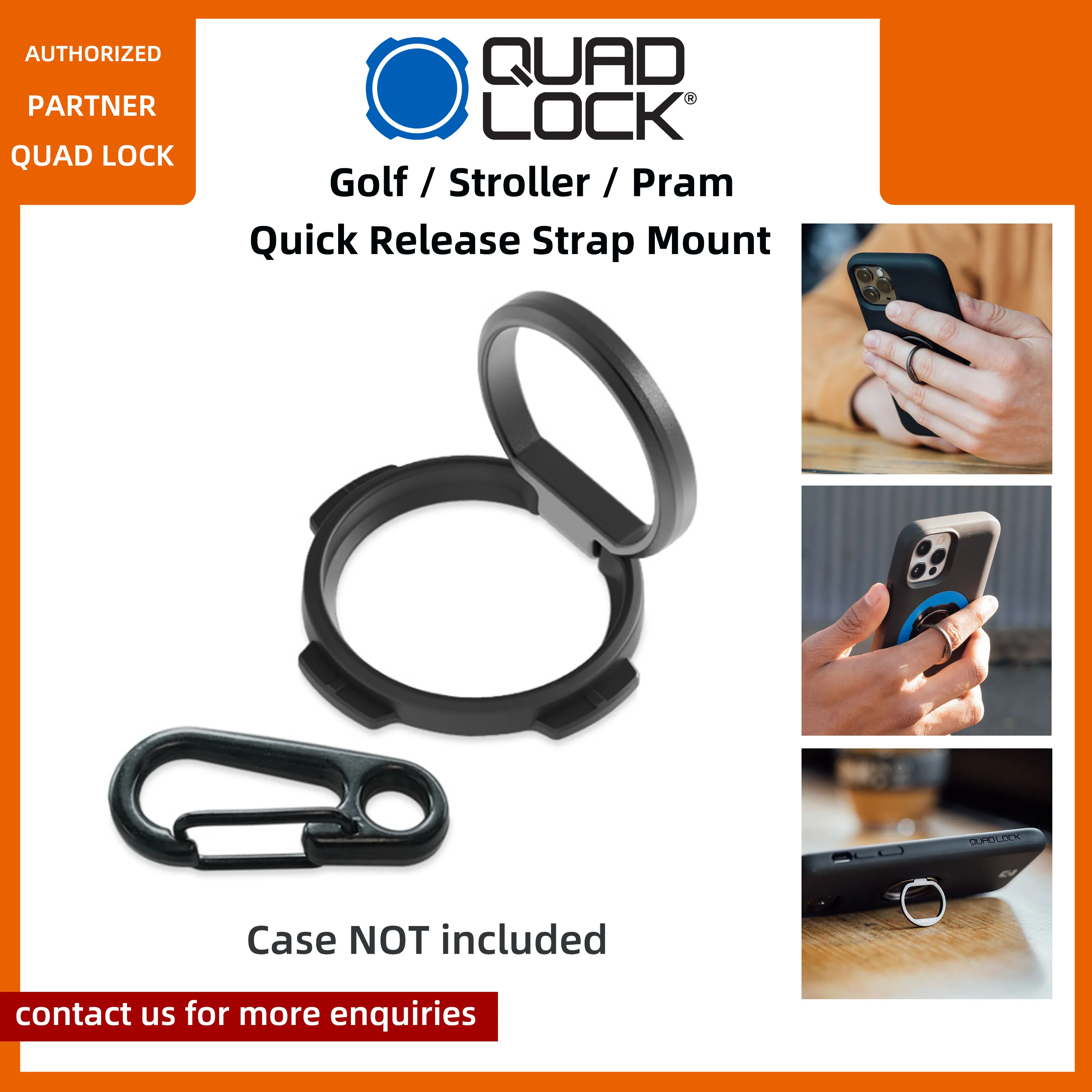 Quad Lock Phone Ring phone Stand