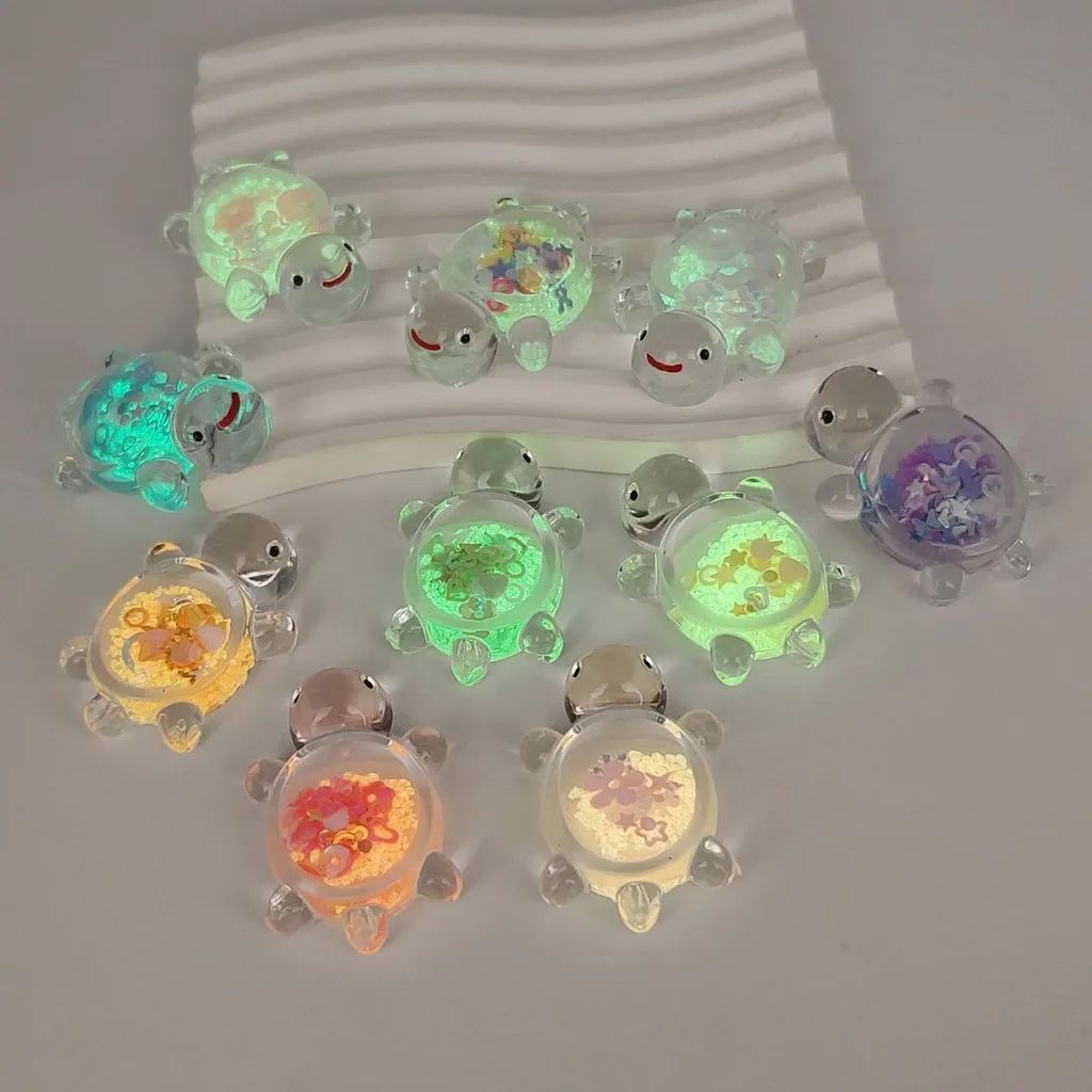 Turtle Pendant Compact Hanging Hole Pendant Acrylic Turtle Charm Trendy Cute Turtle Pendant For Handmade Beading Handcraft
