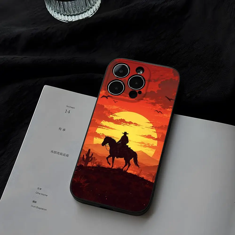 Coque de téléphone Red Dead Redemption 2 pour iPhone 17 16 Pro Max 15 11 13 14 Pro Xs Max Mini Xr X 7 Plus