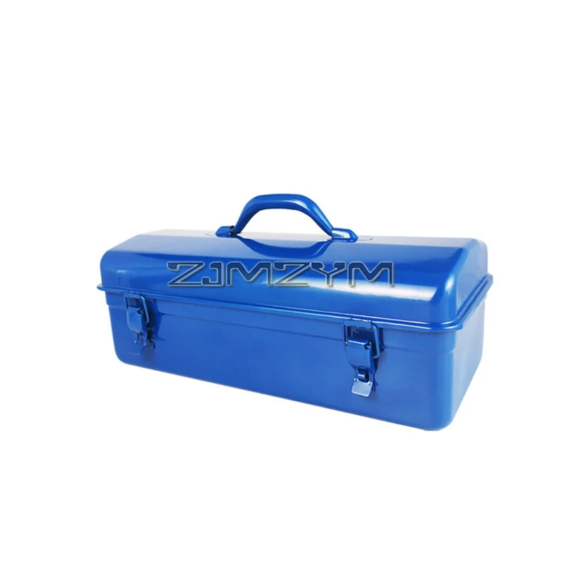 Metal Tool Box 430x200x160mm Tool Storage Case Organizer Metal Tool Chest with Latch, Portable Tool Storage Box Tool Case Box