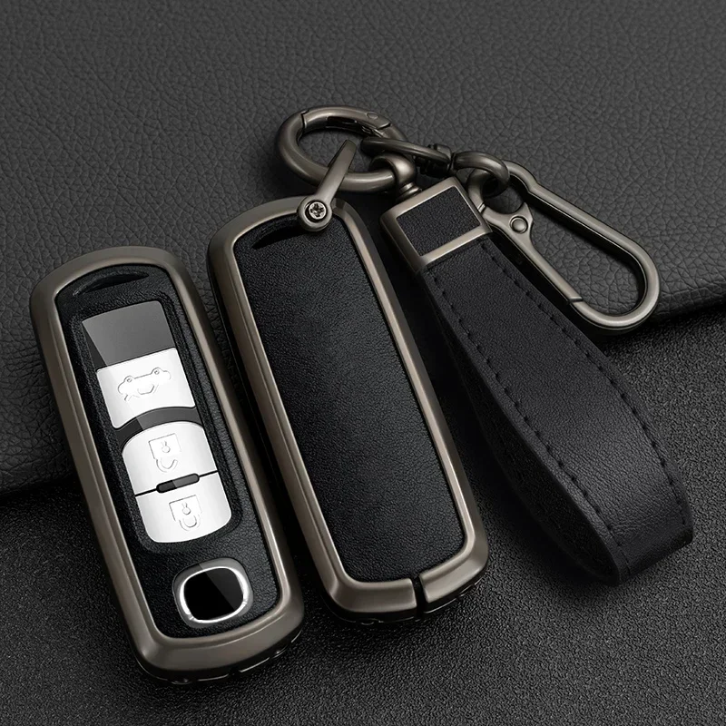 

Zinc Alloy + PU Leather Car Key Case Full Cover For Mazda Atenza Axela 2 3 6 Demio CX-5 CX5 CX-3 CX7 CX-9 CX30 2018 2019 2020