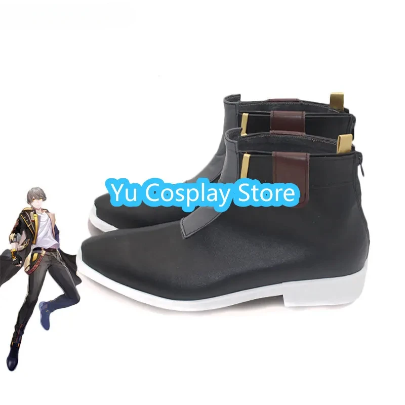 Chaussures de Cosplay en Cuir PU sur Mesure pour Fille, Bottes de Carnaval d'Halloween, Accessoire de Cosplay