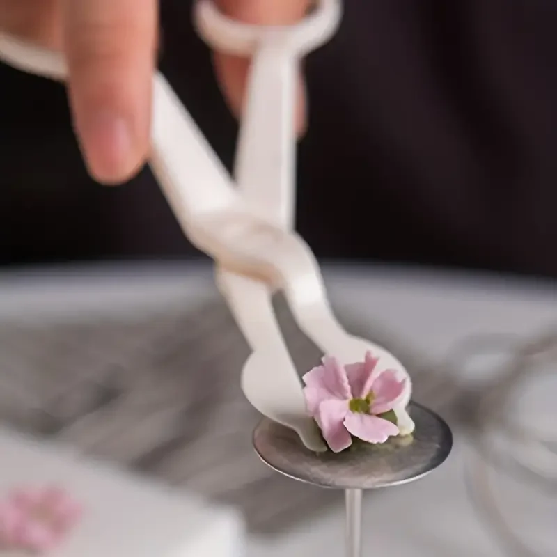 Tijeras de flores para pasteles, herramienta para decorar pasteles, decoración de Fondant, levantador de flores para decorar patrones delicados en pasteles, herramienta