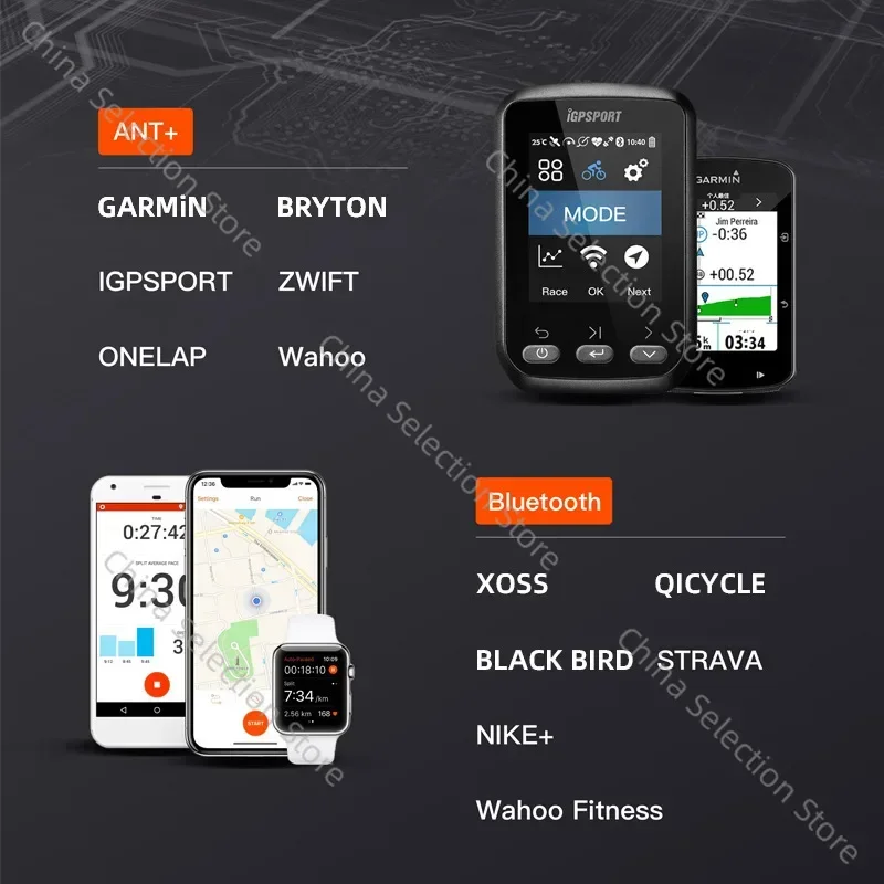 Tread Frequency Sensor, Bicycle Code Meter, Speed Acquisition Meter, Waterproof Bluetooth ANT +