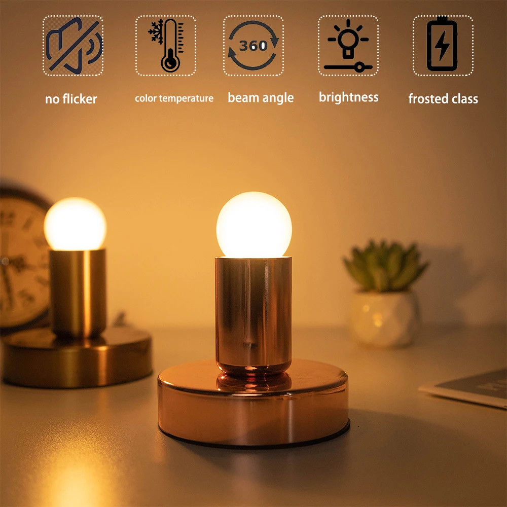 G40 Milky Glass Globe LED Bulbs B22 Bayonet 1.5W 2700K