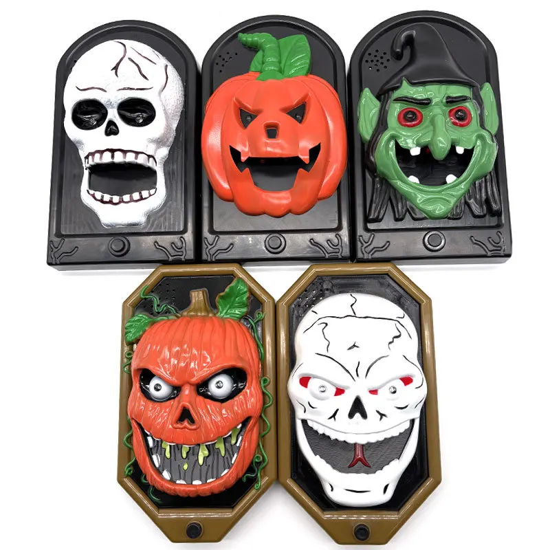 

Halloween Decor Accessories Realistic Skeleton Doorbell Haunted House Scary Skeleton Props Party Decor Scary Electric Doorbell