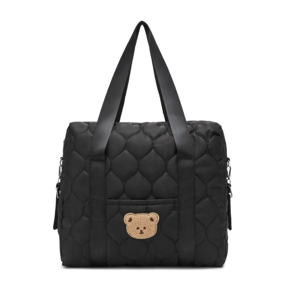 Fashion Multi-Pockets Shoulder Bag Large Capacity Waterproof Diaper Bag Embroidery Tote Handbag Baby Care