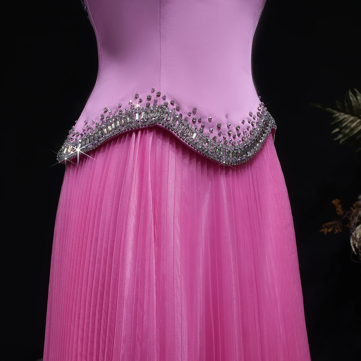 Sharon Said Damen Formelle A-Linien Abendkleider Trägerlos Pailletten Perlen Elegant Arabische Partykleider SS789 Maßanfertigung – Detail 16