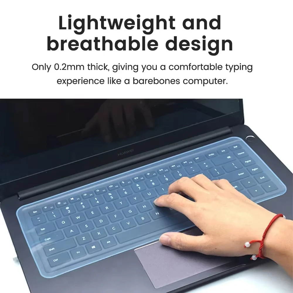 Silicone Keyboard Cover Protector for 13-17 inch Laptop Waterproof Dustproof Notebook Computer Keyboard Protective Film Skin