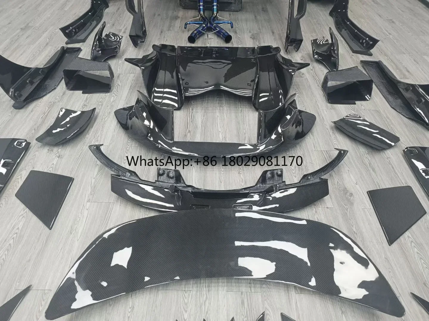 P1 Upgrade GTR Dry Carbon Fiber Parts Car Exterior Decoration Complete Bodykit Full Body Kits for Mclaren P1