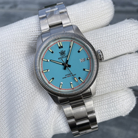 STEELDIVE Men Diver Watch 39mm Pilot Automatic Mechanical Wristwatch 20Bar Waterproof C3 Luminous Sapphire NH35 onion Bezel