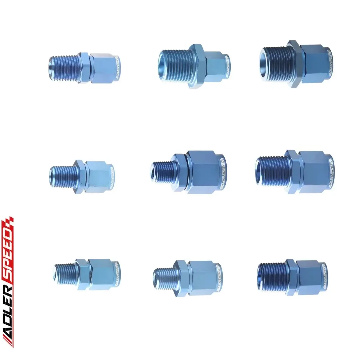 1PCS 3AN 4AN 6AN 8AN 10AN 12AN Female Swivel To 1/8” 1/4” 3/8” 1/2” 3/4” NPT Male Straight Fitting Adapter