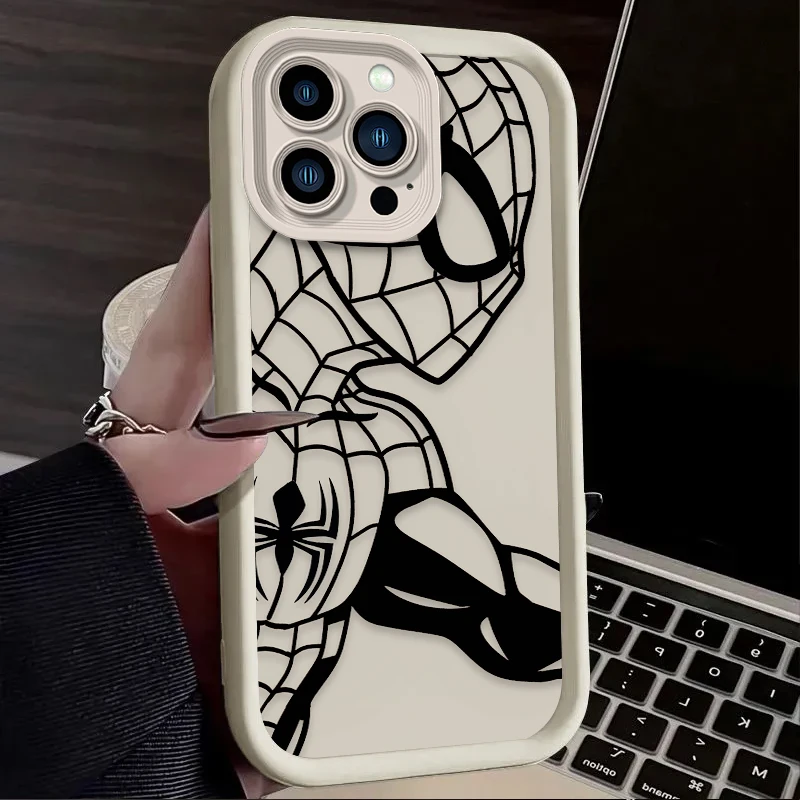 Coque de téléphone Marvel Spider-man Venom, étui antichoc pour IPhone 16 16E 15 14 13 12 11 Pro Max X XS X S Max XR SE 2020 SE4 7 8