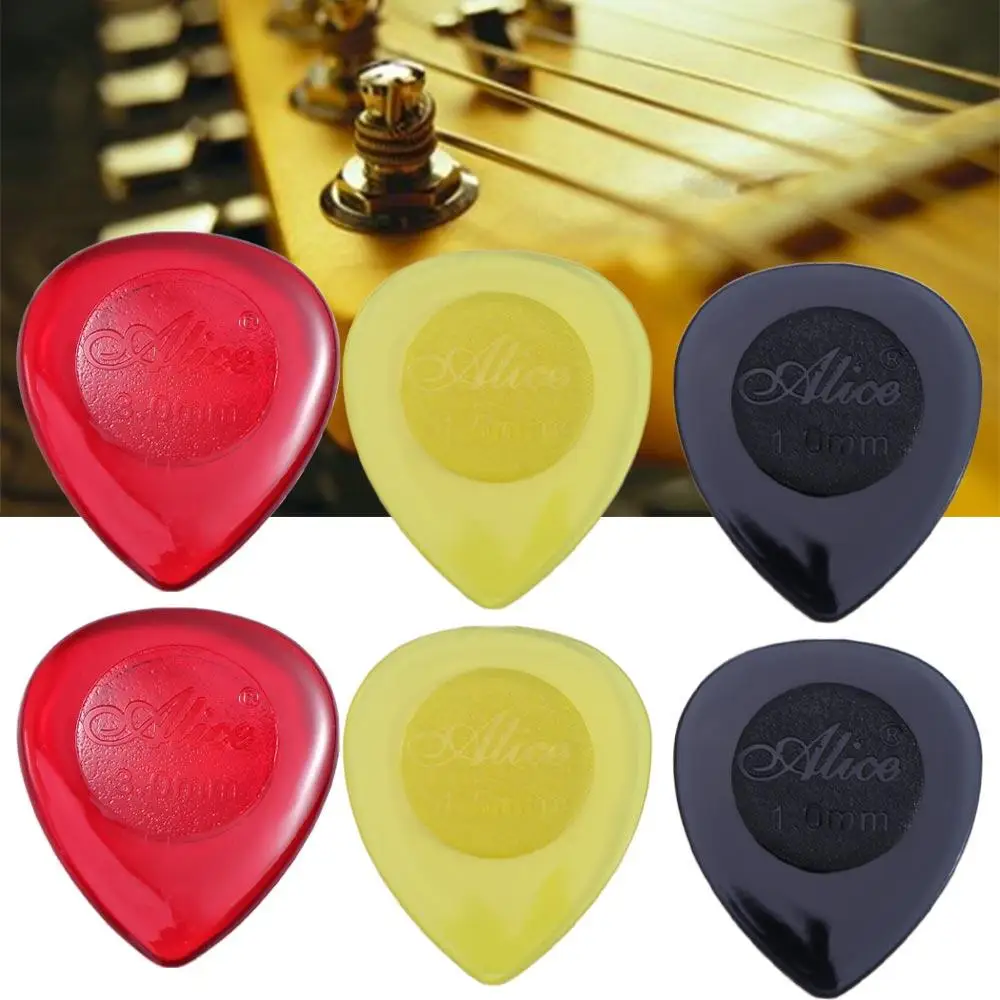 10pcs Random Color Guitar Picks ABS Plectrums Acoustic Guitar Picks Celluloid Mixed Droplet Shaped Guitar Pick Bass