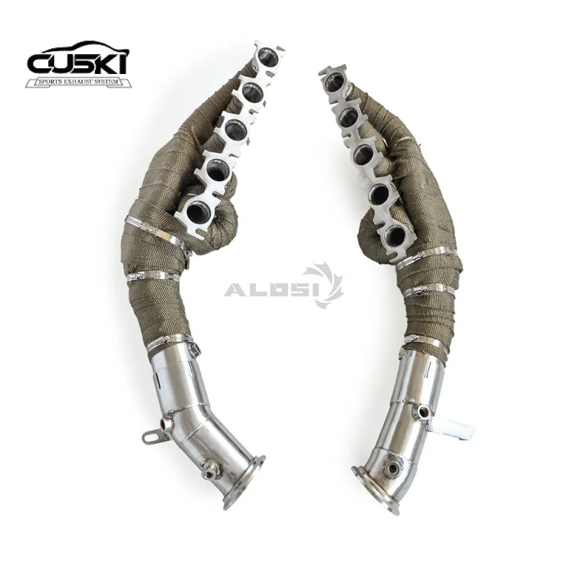 Suitable for Lamborghini Hurac a n EVO 5.2 2019-2024 Straight Through Exhaust with Insulation Layer Car Exhaust Power Upgrade