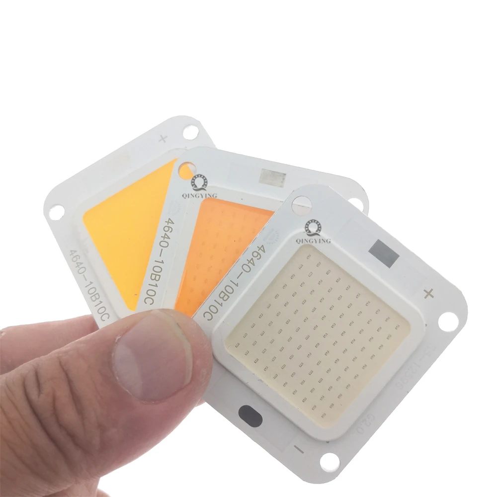 High Power 50W LED COB Chip With 50W Driver DC32V 4640 10B10C  White Warm White Red Green Blue Yellow Pink Purple For Spotlight