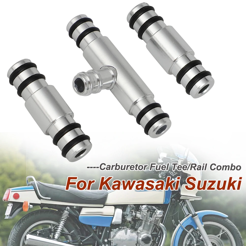 Carburetor Fuel Tee/Rail Combo For Kawasaki GS750 GS850 GS1000 1977-1979 Suzuki KZ1000 KZ650 CSR