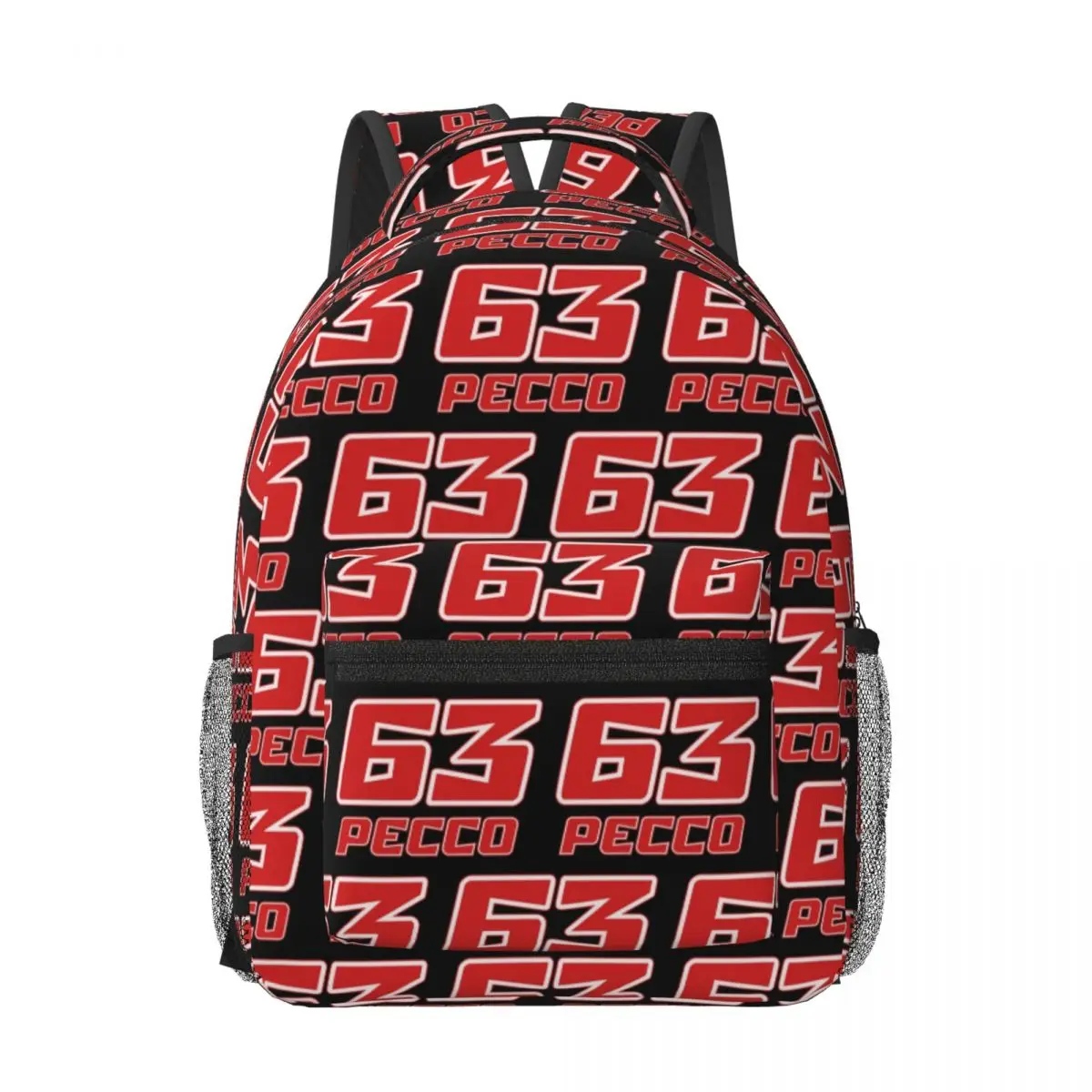 

Pecco Bagnaia 63 Woman Backpacks Boys Girls Bookbag Waterproof Students School Bags Portability Travel Rucksack Shoulder Bag