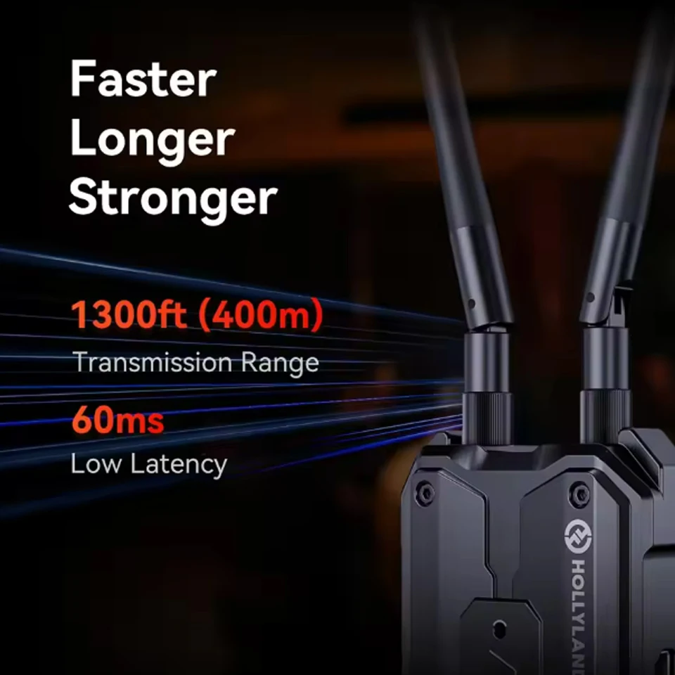 Hollyland Pyro H 4K HDMI Wireless Video Transmission System 2.4-5Ghz HDMI  Wireless Transmitter and Receiver Set