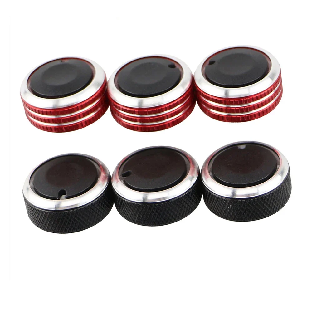 Car Air Conditioning Knob Heat Control Switch Button  3Pcs Set Aluminum Alloy  for Daewoo Matiz Chevrolet Joy Exclusive 98