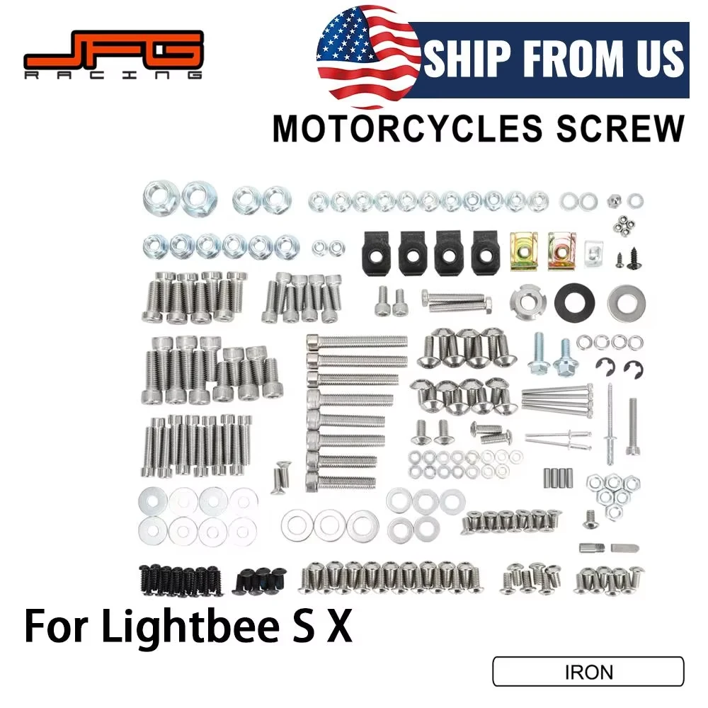 For Surron Whole Body Screw Sets Fairing Fender Screw Bolt Kit Iron Light Bee S X Electric Bike E-bike Motorcycles Accessories