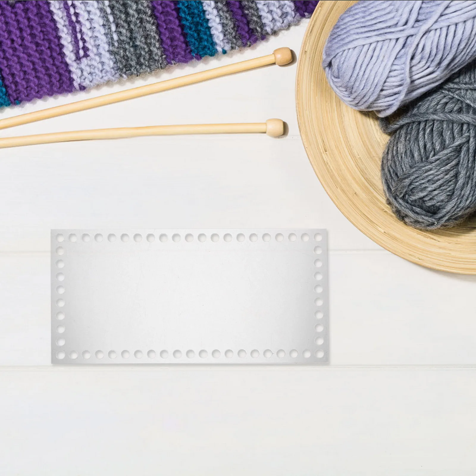 

10Pcs 2Mm Lightweight Acrylic Rectangle Handbag Bottom Shaper for Crochet Weaving DIY Bag Craft Structural Support