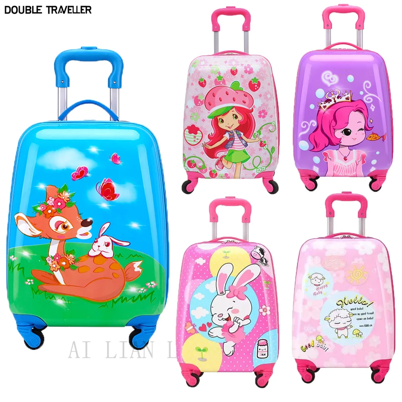 

2024 New kid luggage,Cartoon children suitcase on wheels,16''18 inch cabin carry on rolling luggage,trolley luggage case gift