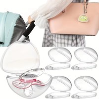 Transparent Pacifier Case Pacifier Holder Box BPA-Free Nipple Shield Case for Travel and Home