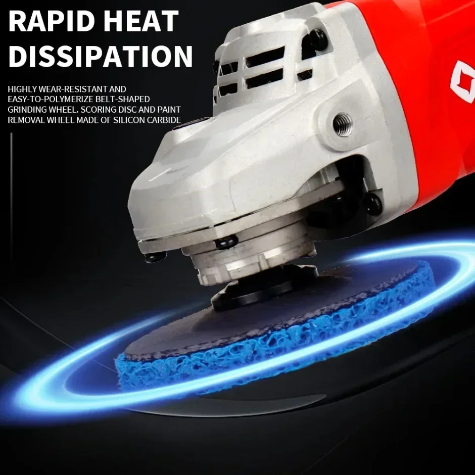 1Pcs 100/115/125mm Coral Disc Poly Strip Disc Grinder Strip Disc Abrasive Wheel Paint Rust Removal Clean For Angle Grinder