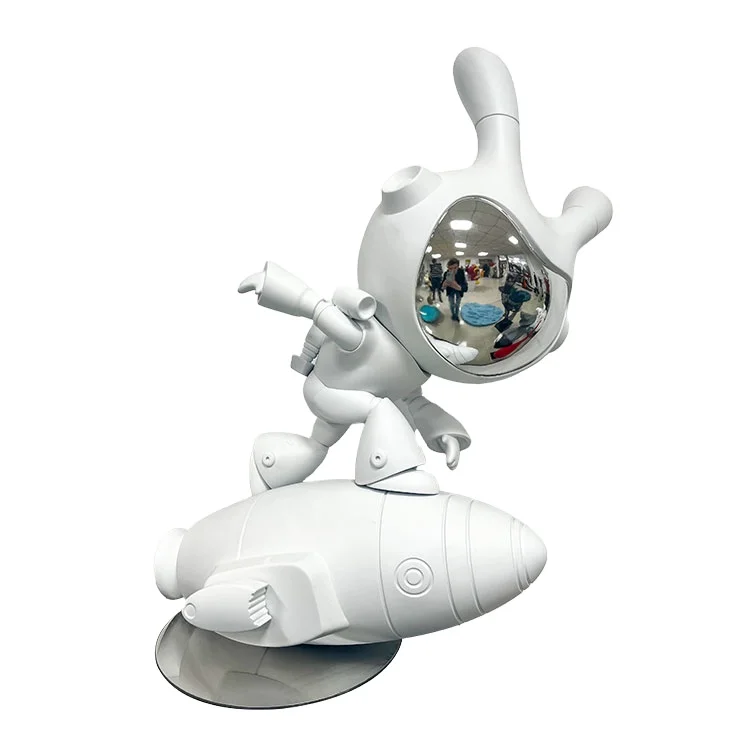 

Customized astronaut living room DIY ornaments, home resin crafts decoration, space rabbit sculpture