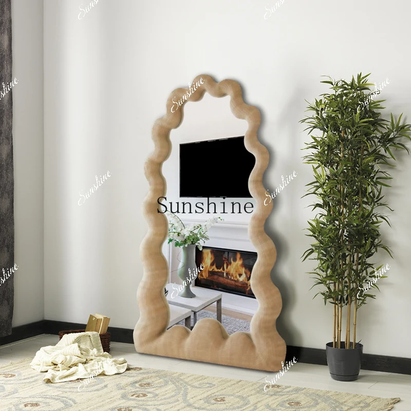 American full-body mirror art special-shaped living room decorative mirror  FT