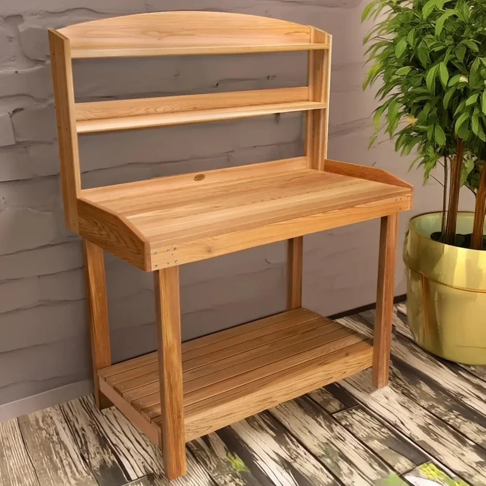 

Deluxe Potting Bench, Outdoor Garden Workstation Table