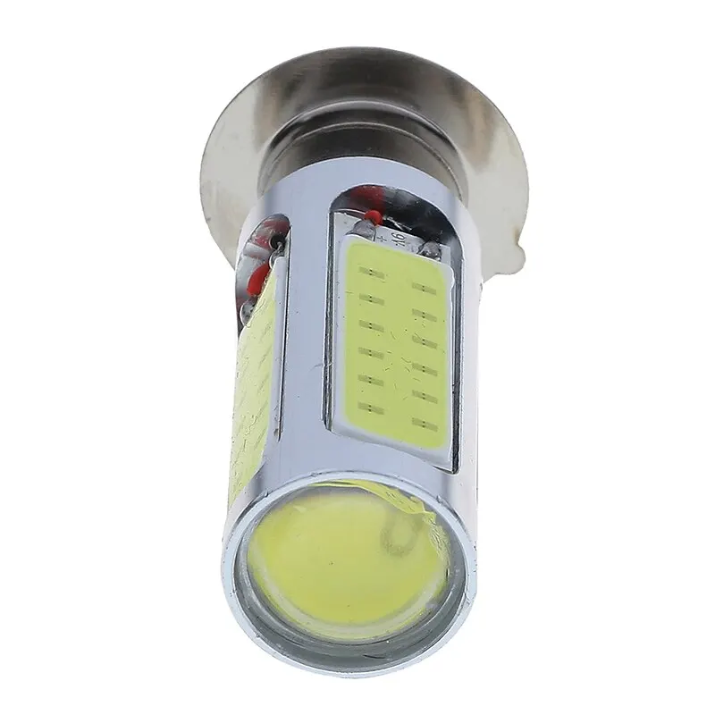 1X white cOB LED motor bike/ATV headlight bulb fog light H6M PX15d P15D25-1 E401