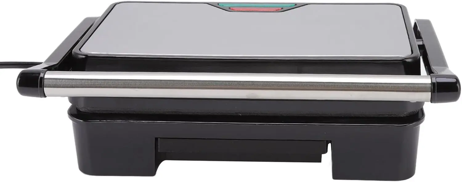 صانع بانيني 850 وات تسخين مزدوج الجوانب سهل التنظيف، ماكينة ضغط بانيني للشواية، قابس أمريكي 110 فولت