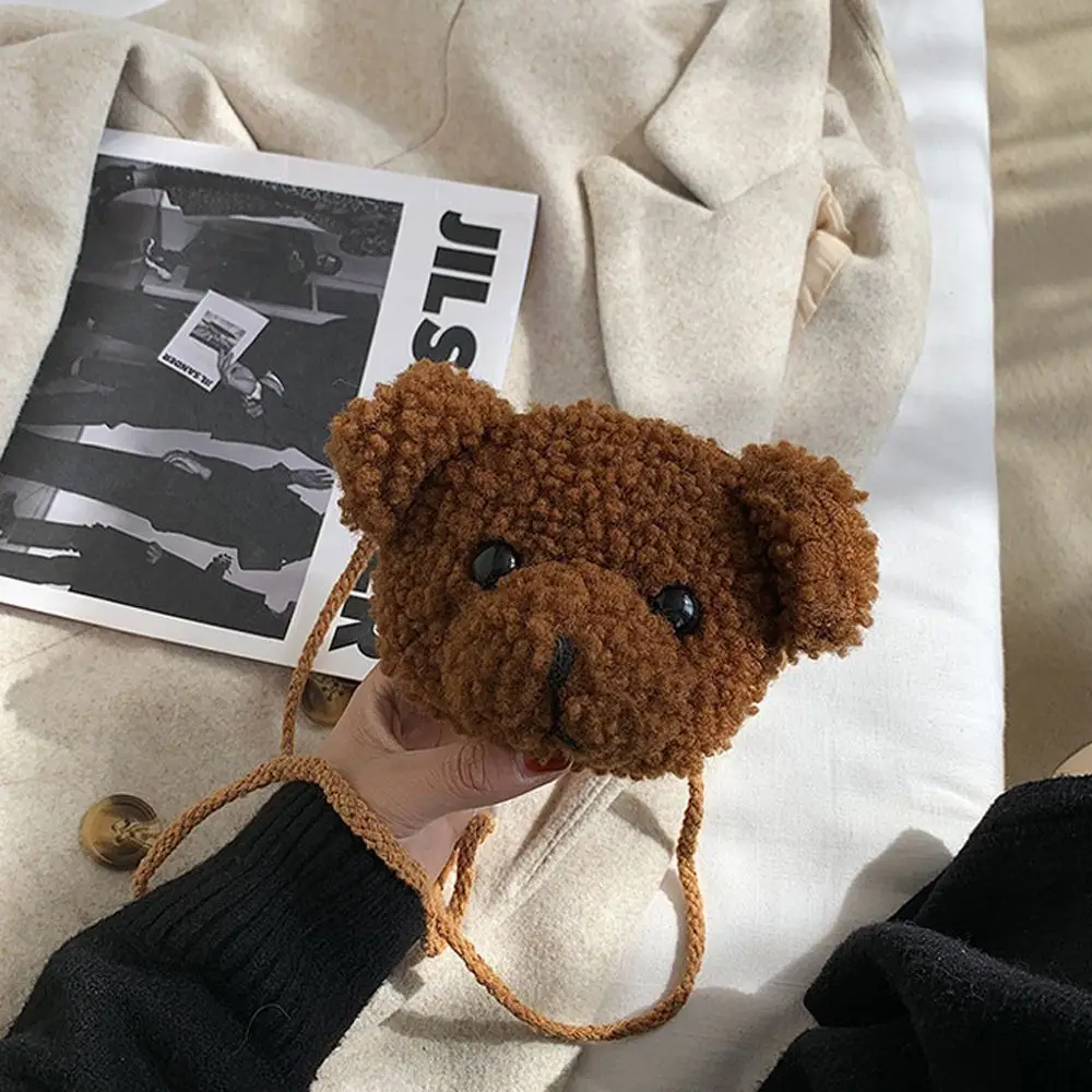 Kopfhörer Organizer Puppe Taschen Messenger Bag Lächeln Bär Tasche Geldbörsen Bär Schulter Tasche Diagonal Frauen Tasche