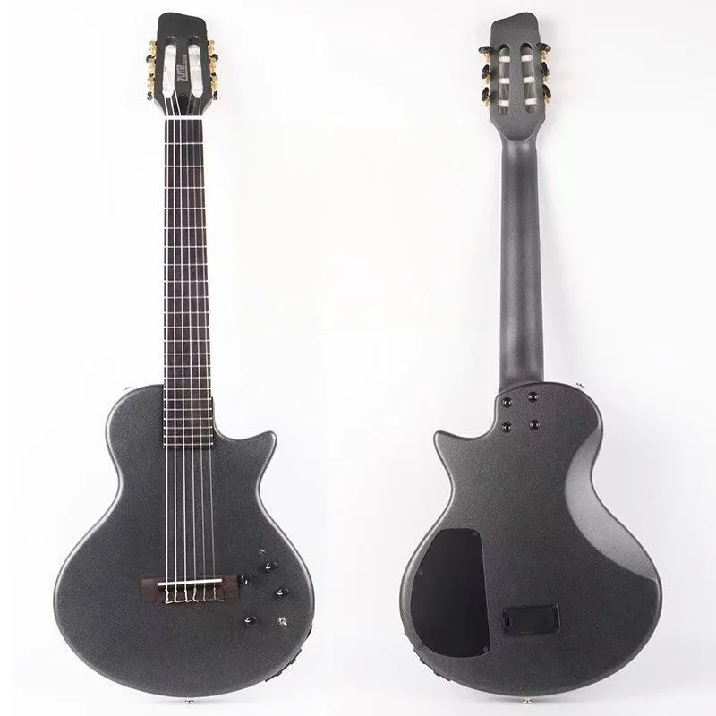 39-Inch Crossover Silent Nylon String Guitar High Quality Maple Back/Side Mahogany Neck