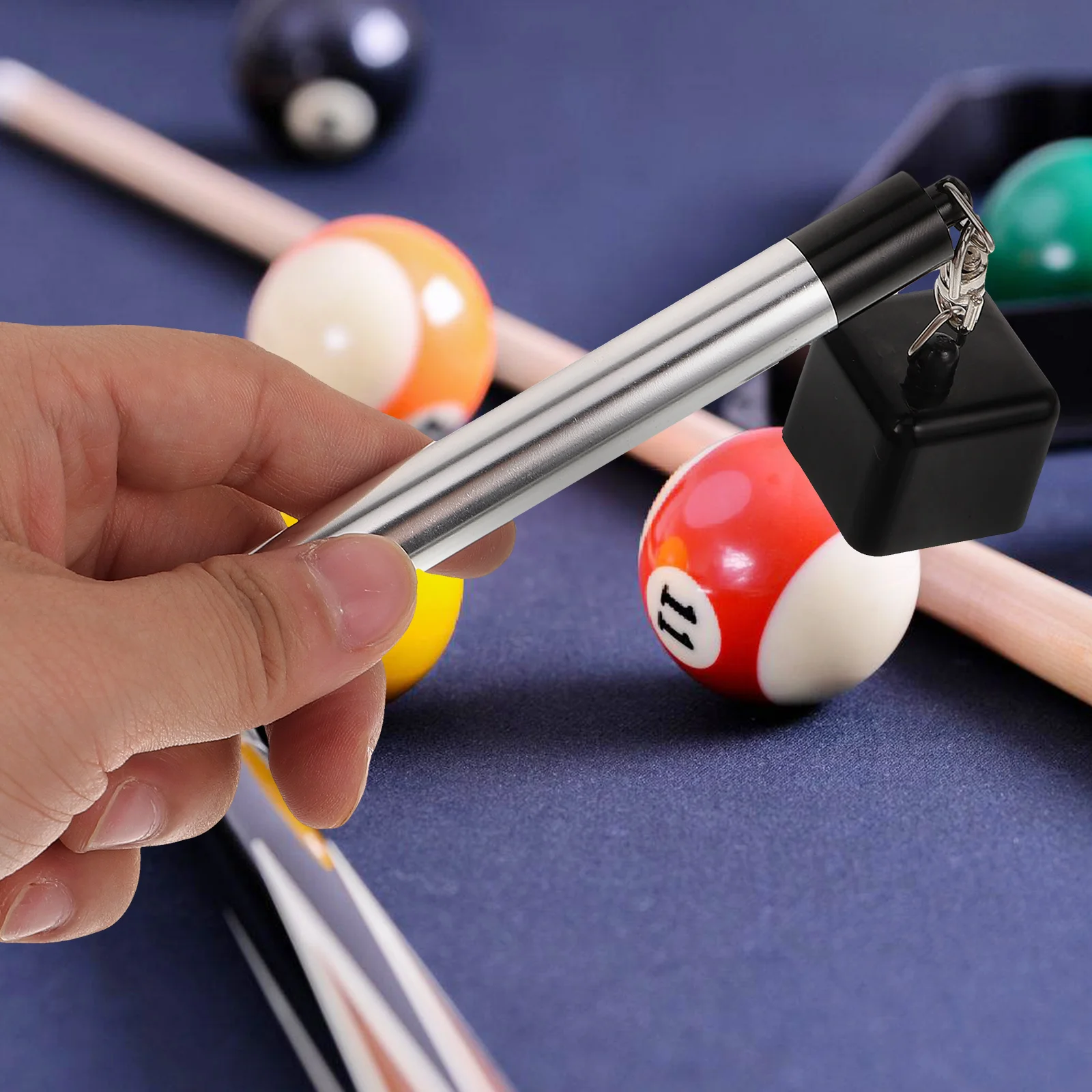 

Billiard Holder Metal Durable Snooker Cue Accessories Pool Table Supplies Portable Chalk Case Pool Chalk Holders Sticks Supplies