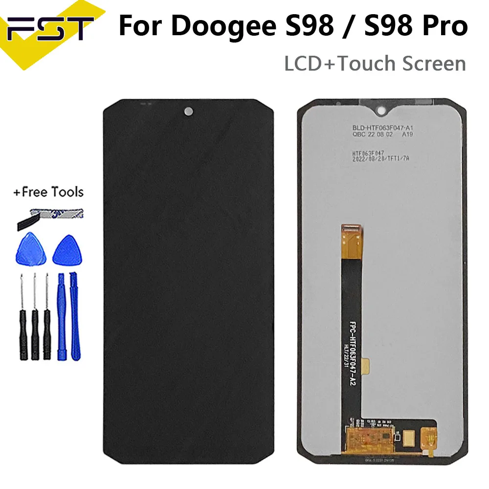 Oryginalny 6.3 "dla DOOGEE S98 / S98 Pro wyświetlacz LCD + wymiana montaż ekranu dotykowego przetestowany do telefonu Doogee S98Pro