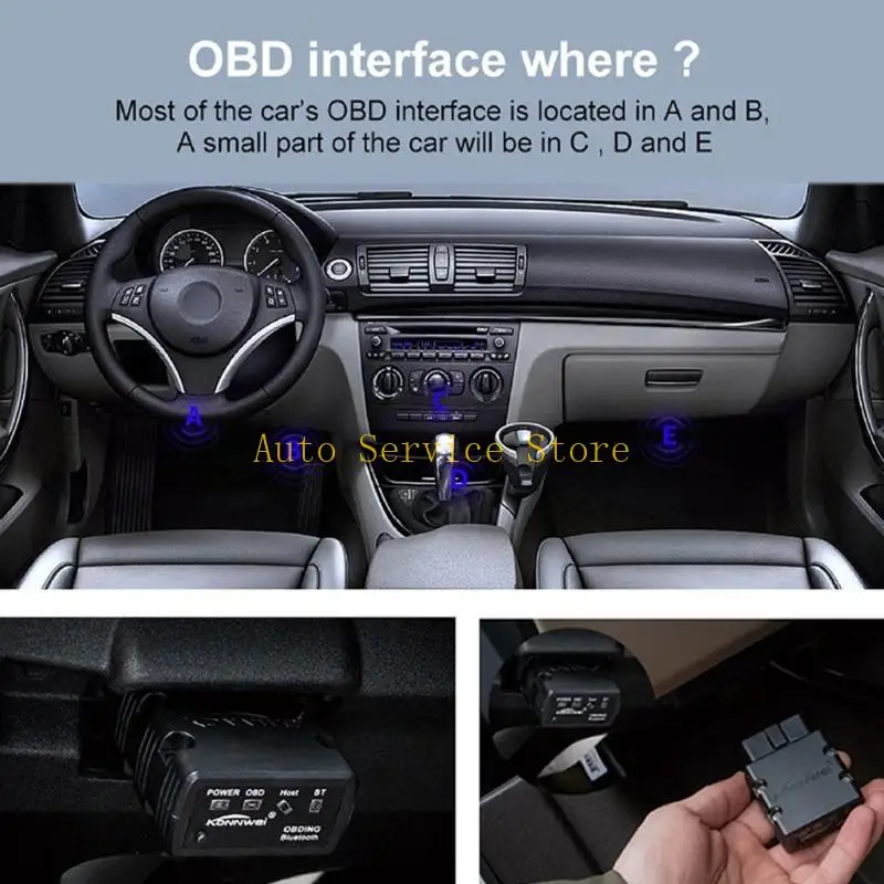 

462A OBD2 CAR Scanner Mini Диагностический тестер беспроводной Bluetooth-совместимый