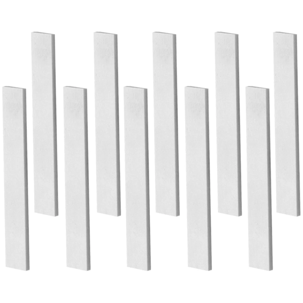 

10Pcs Guitar Bone Nut Replacement Ergonomic Design Pure Tone Guitar Accessories for Various Guitars Bone Nut Blank